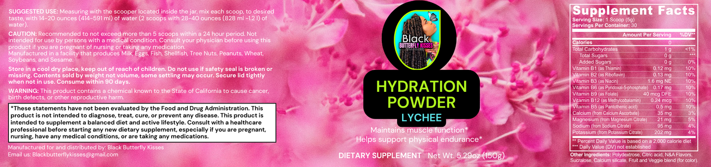 Hydration Powder (Lychee)