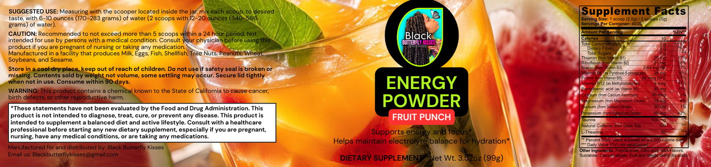 Energy Powder (Fruit Punch)