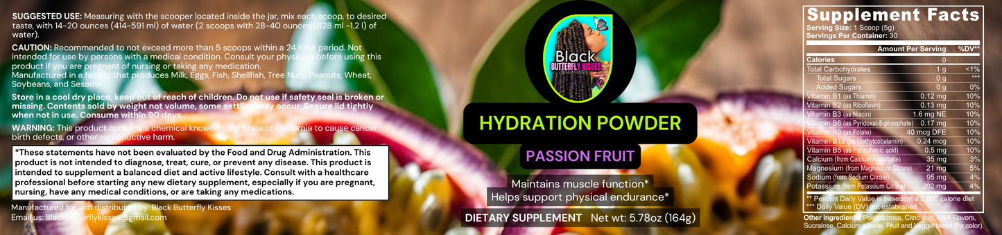 Hydration Powder (Passion Fruit)