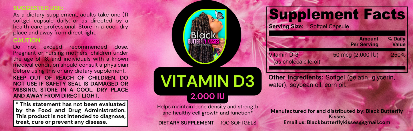 Vitamin D3 2,000 IU