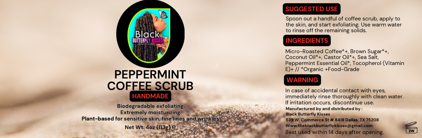 Peppermint Coffee Scrub